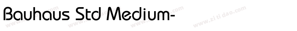 Bauhaus Std Medium字体转换